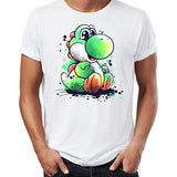 Brand New Men T Shirts 100% Cotton Mario and Crash Bandicoot Cart Racing Awesome Artwork Drawing Printed Tee Shirts Oversize