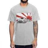 JDM Supercar Sportscar Mens Tshirt Hip Hop Streetwear New Arrival Male Clothes Tee Shirt Popular Crewneck Plus Size Men T-shirt