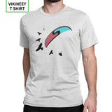 Man's Paragliding With Buzzard T-Shirt Paraglider T-Shirt Novelty Short Sleeve Clothes Purified Cotton Birthday Gift T Shirt