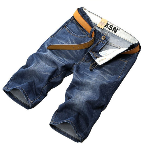 Spring High Quality Cotton Fashion Casual Slim Straight Short Jeans For Men,Denim Summer Jeans Men Shorts Plus Size 44 46 48 50