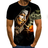 Hot Sale Clown T Shirt Men/women Joker Face 3D Printed Terror Fashion T-shirts size XXS-6XL