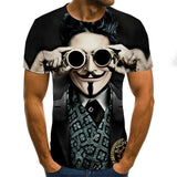 Hot Sale Clown T Shirt Men/women Joker Face 3D Printed Terror Fashion T-shirts size XXS-6XL