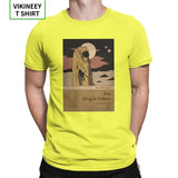 Men The King In Yellow Call Of Cthulhu T-Shirt Lovecraft Necronomicon Crew Neck Short Sleeves Tops Cotton Tees T Shirt 3XL