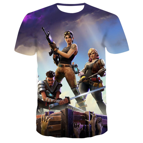 2020 New T Shirt Battle Royale Gaming Men Women T-Shirt Cartoon Cute Summer Tee Short Sleeve 3D print fortniter Children Tshirts